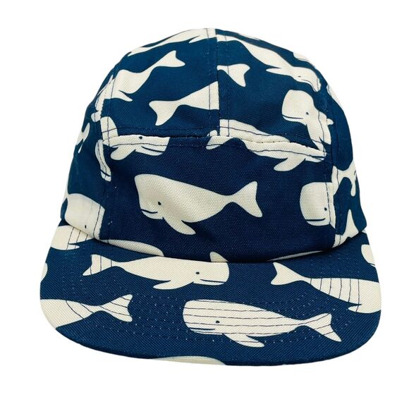 Chuck Originals 5 Panel Hat Cap Whales AOP Allover One Size Adjustable - Picture 1 of 5